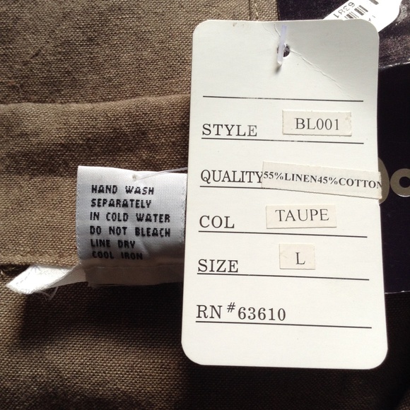 Dorman Linen Hi Lo Hemline Shirt Jacket - Picture 8 of 8